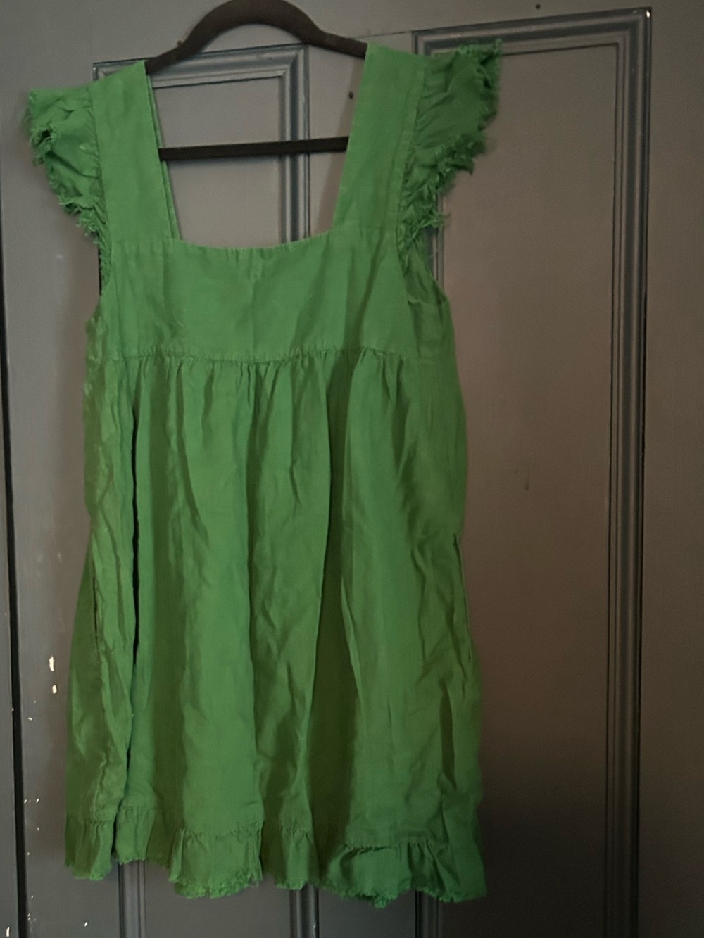 Aerie Green Ruffle Sleeve Babydoll Sundress size medium